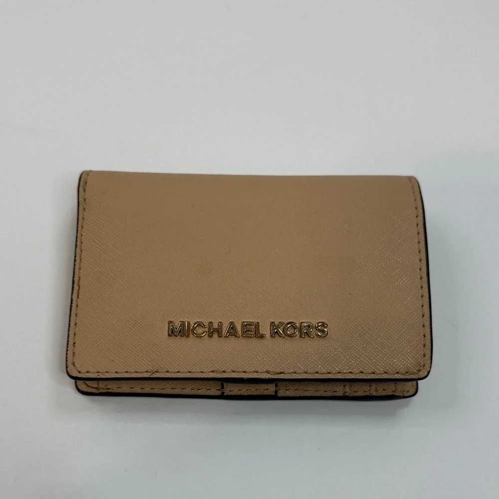 Michael Kors Beige Card Holder